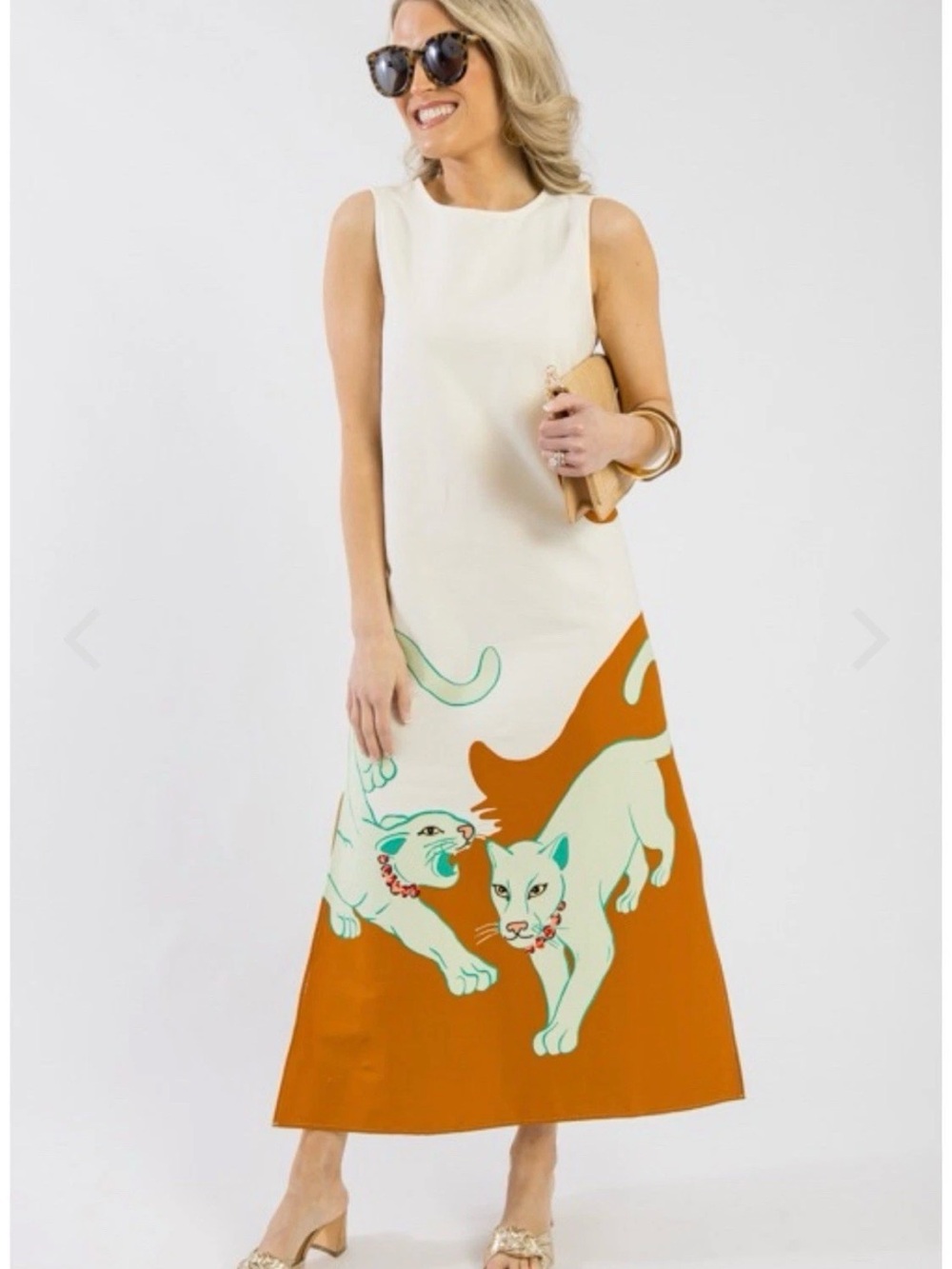 Compania Fantastica On the Prowl Jaguar Midi Dress